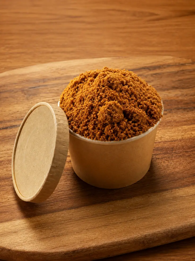 Yaji spice in a pot on a wooden board