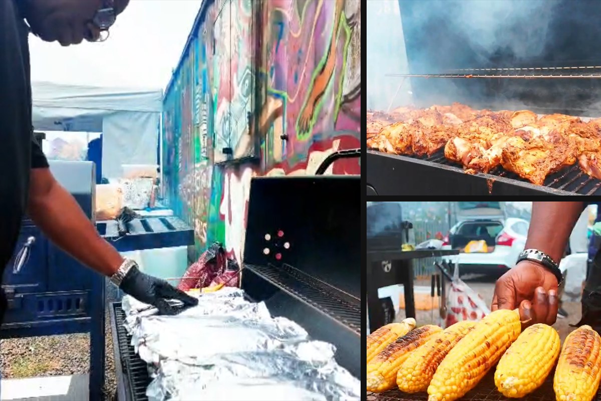 Off-site catering collage